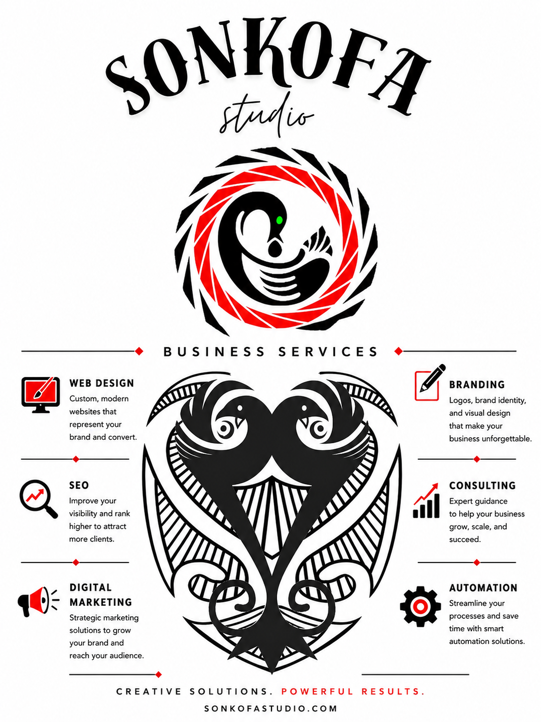 Sonkofa Studio Business Services — Web Design, Branding, SEO, Consulting, Digital Marketing, Automation